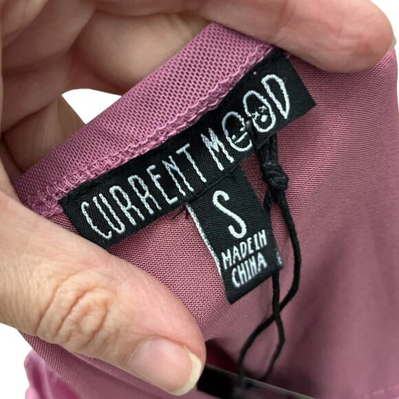 Current Mood Wild Attraction Mesh Top Small Fairy Y2K Cropped Bell Sleeve Pointy - Picture 6 of 8